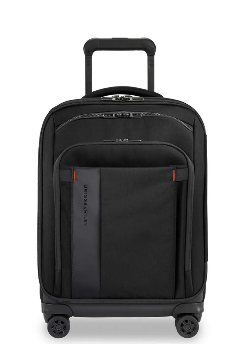 Briggs & Riley Spinner (4 Wheel) | Softside Luggage-ZDX International Carry-On Expandable Spinner - Black