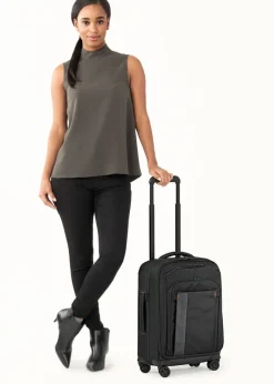 Briggs & Riley Spinner (4 Wheel) | Softside Luggage-ZDX International Carry-On Expandable Spinner - Black