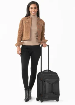 Briggs & Riley Upright (2 Wheel) | Softside Luggage-ZDX International Carry-On Duffle Upright - Black