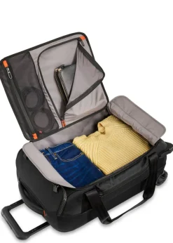 Briggs & Riley Upright (2 Wheel) | Softside Luggage-ZDX International Carry-On Duffle Upright - Black