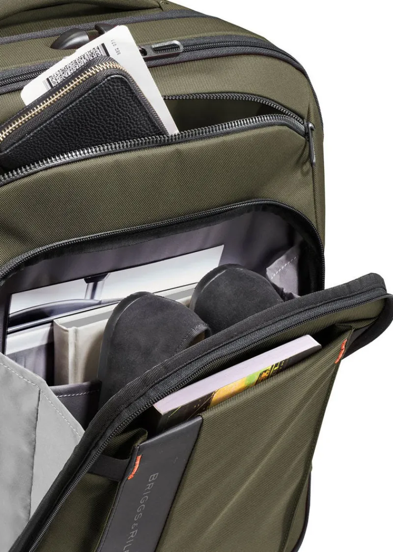 Briggs & Riley Spinner (4 Wheel) | Softside Luggage-ZDX International Carry-On Expandable Spinner - Hunter