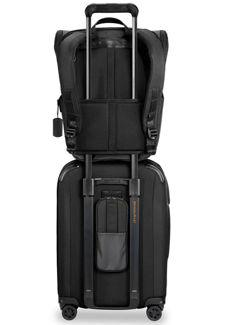 Briggs & Riley Spinner (4 Wheel) | Softside Luggage-ZDX International Carry-On Expandable Spinner - Black
