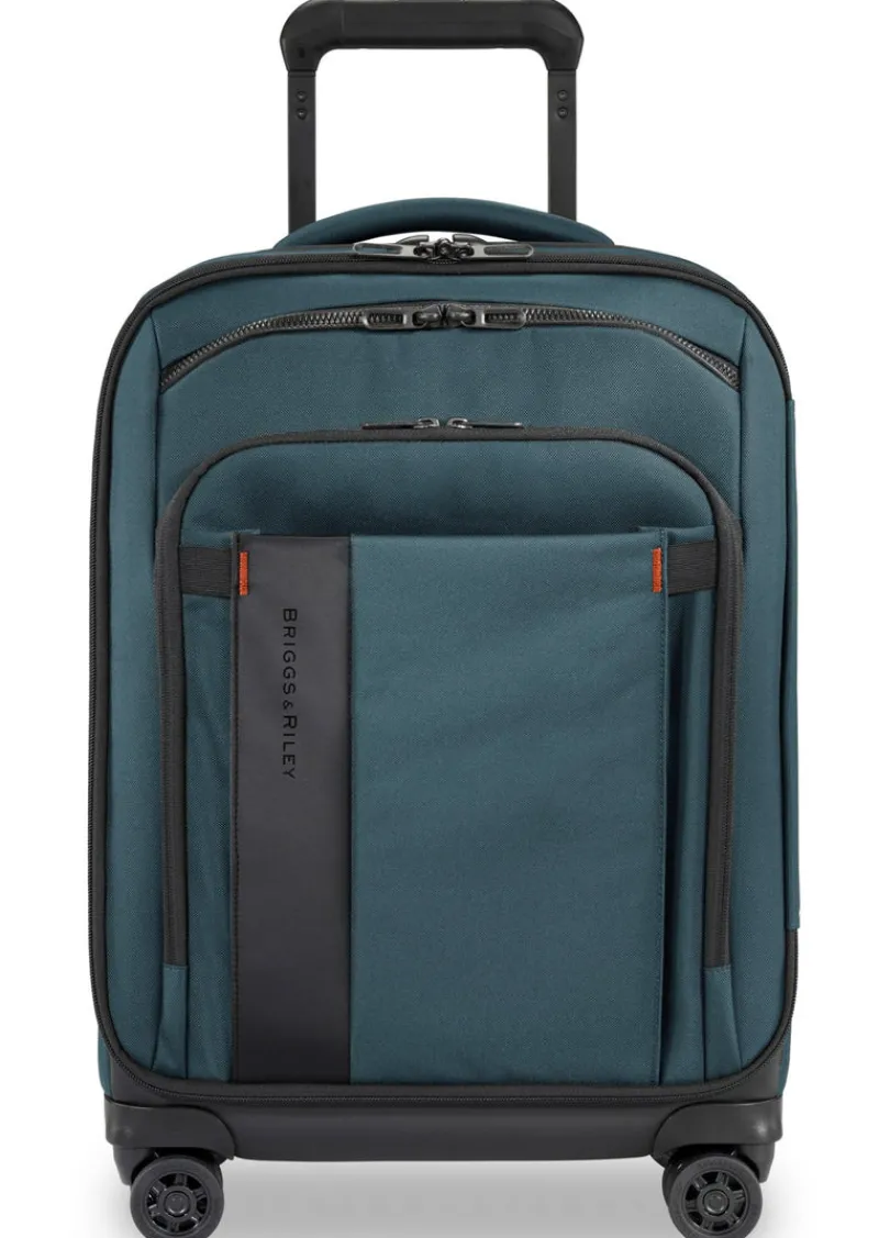 Briggs & Riley Spinner (4 Wheel) | Softside Luggage-ZDX INTERNATIONAL 53cm Carry-On Expandable Spinner - Ocean