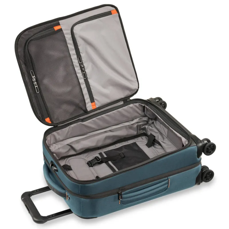Briggs & Riley Spinner (4 Wheel) | Softside Luggage-ZDX INTERNATIONAL 53cm Carry-On Expandable Spinner - Ocean