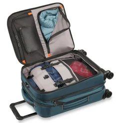 Briggs & Riley Spinner (4 Wheel) | Softside Luggage-ZDX INTERNATIONAL 53cm Carry-On Expandable Spinner - Ocean