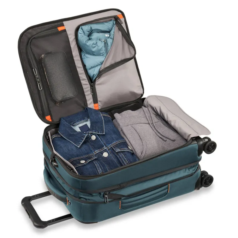 Briggs & Riley Spinner (4 Wheel) | Softside Luggage-ZDX INTERNATIONAL 53cm Carry-On Expandable Spinner - Ocean