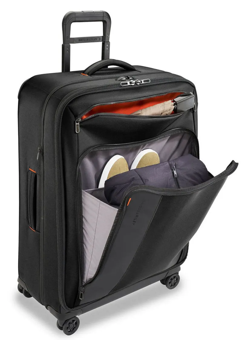 Briggs & Riley Spinner (4 Wheel) | Softside Luggage-ZDX Large Expandable Spinner - Black