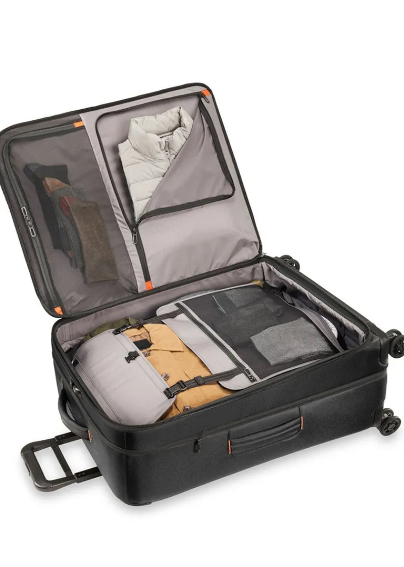 Briggs & Riley Spinner (4 Wheel) | Softside Luggage-ZDX Large Expandable Spinner - Black