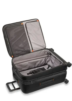 Briggs & Riley Spinner (4 Wheel) | Softside Luggage-ZDX Medium Expandable Spinner - Black