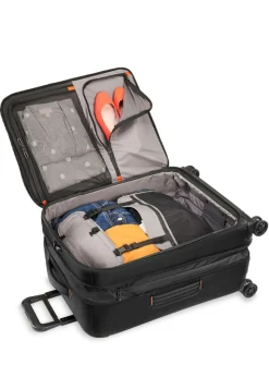 Briggs & Riley Spinner (4 Wheel) | Softside Luggage-ZDX Medium Expandable Spinner - Black