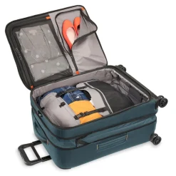 Briggs & Riley Spinner (4 Wheel) | Softside Luggage-ZDX MEDIUM Expandable Spinner - Ocean
